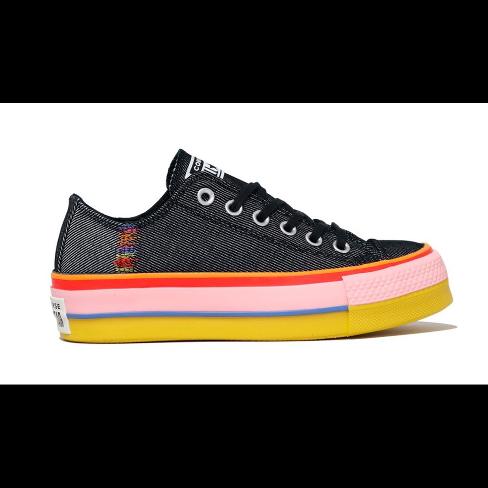 CONVERSE ALL STAR LIFT RAINBOW 7.5 men 9.5 womens